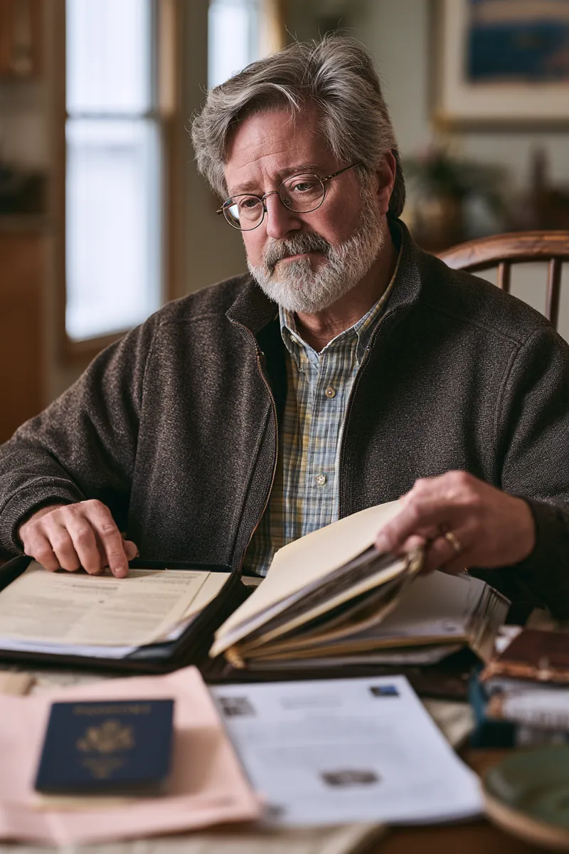 Applicant organizing his eligibility documents before applying — BHG Loan